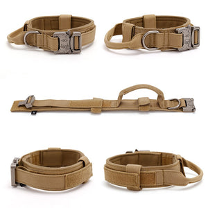 Tactical Training Duo: Military Dog Collar and Leash Training Set
