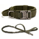Tactical Training Duo: Military Dog Collar and Leash Training Set