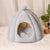 Warm Cat Cave Bed Pumpkin Hooded Dog Bed Kennel