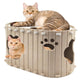 Cat Cave Cat House for Indoor Cats Covered Cat Cave Beds & Furniture Cat Bed Cave for Multiple Cats Up to 22 Lbs Scratch Resistant Breathable Foldable Cat Cave Beds Cat Hideaway Cat Cubes