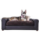 Modern Pet Sofa by Moots – Espresso Faux Leather for Medium to Large Pets