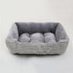 Bed For Dog Cat Pet Square Plush Kennel