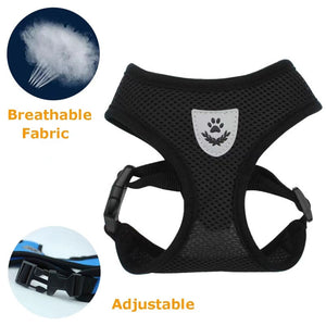 Cat Harness Adjustable Vest Walking Lead