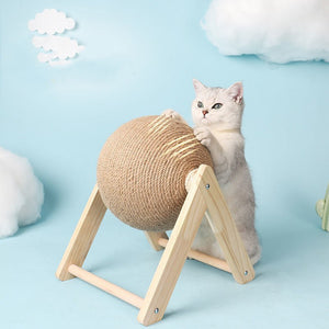 Cat Scratching Ball Toy Kitten Sisal Rope Ball