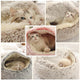 Dog Bed Round Plush Warm Bed House