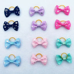 100 pieces Pet Ribbon Hair Accessories