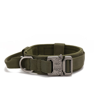 Durable Tactical Dog Collar Leash Set Military