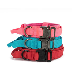 Durable Tactical Dog Collar Leash Set Military