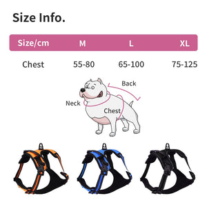 Adjustable Dog Harness Tag Vest Leash