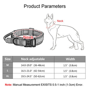 Tactical Training Duo: Military Dog Collar and Leash Training Set