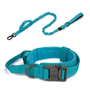 Durable Tactical Dog Collar Leash Set Military