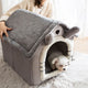 Breathable Warm Plush Pet Bed House