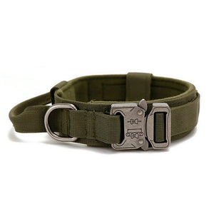 Tactical Training Duo: Military Dog Collar and Leash Training Set