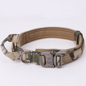 Durable Tactical Dog Collar Leash Set Military