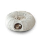 Fluffy 2 In 1 Round Tunnel Cat Bed