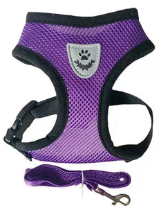 Cat Harness Adjustable Vest Walking Lead