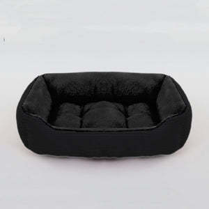 Bed For Dog Cat Pet Square Plush Kennel
