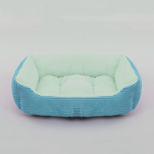 Bed For Dog Cat Pet Square Plush Kennel