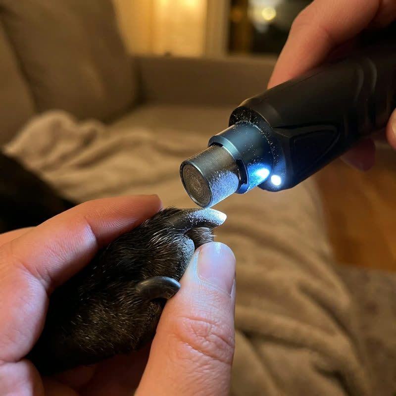 LED light on the nail